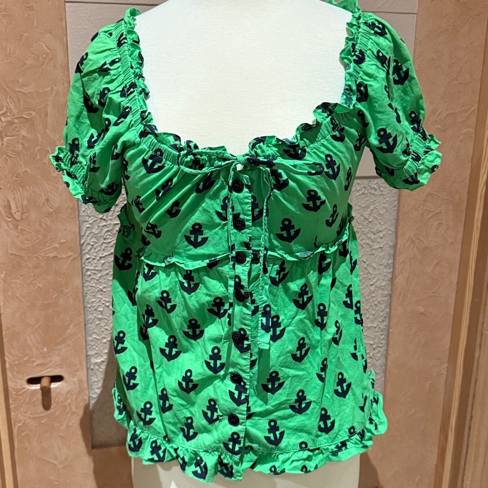 Cute Nanette Lenore nautical top GUC
